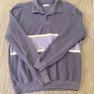 Men's Blue Sweater with Stripes